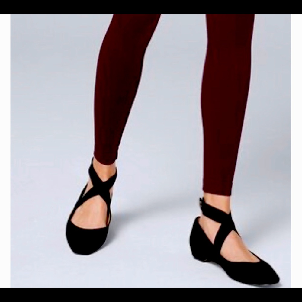 BRAND NEW 7.5 Modern Ballet Flats from White House Black Market w/elastic straps